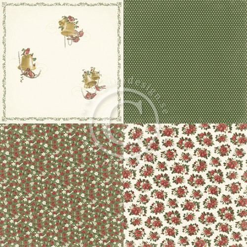 PD21003 Papier jednostronny 6x6'' -Let`s be Jolly- bells are ringing