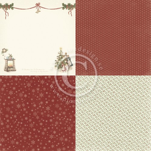 PD21004 Papier jednostronny 6x6'' -Let`s be Jolly- Christmas eve