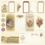 PD9612 Papier dwustronny 30,5x30,5cm -Summer Falls into Autumn- Tags