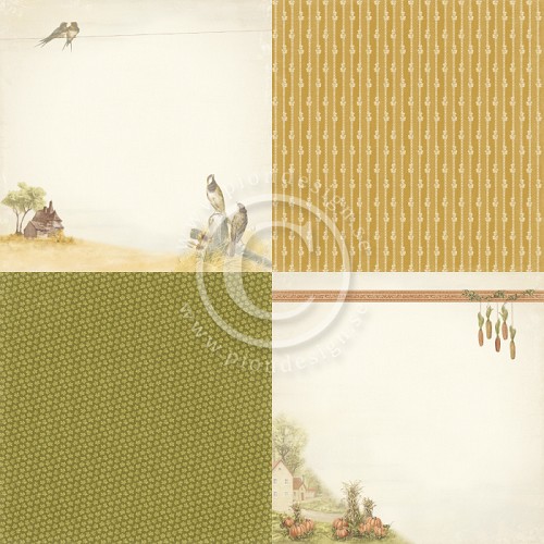PD9701 Papier jednostronny 6x6'' - Summer falls into Autumn-september morning