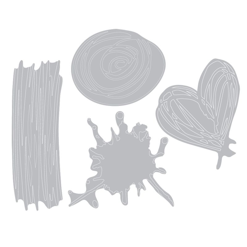 660222 Wykrojnik Thinlits - Scribbles & Splat