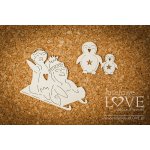 LA18603 Tekturka - Pingwiny na sankach - Arctic Sweeties