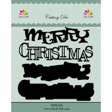 MDL026 Wykrojnik DixiCraft - "merry christmas"