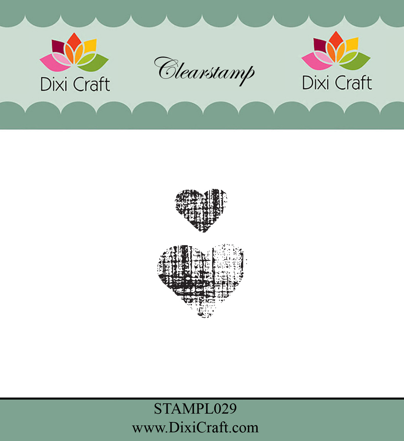 STAMPL029 Stemple DixiCraft - serduszka
