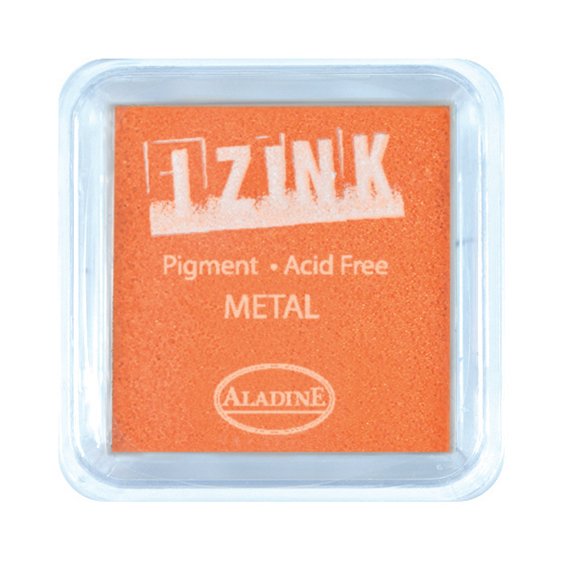 19122 Izink Pigment -Tusz pigmentowy-Metal Yellow 5 x 5 CM