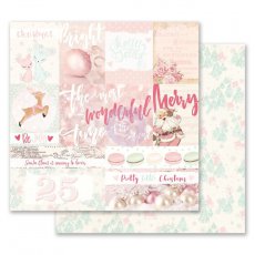 PM993498 Papier dwustronny metaliczny 30,5x30,5cm - Santa Baby- Pretty Little Christmas
