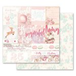 PM993498 Papier dwustronny metaliczny 30,5x30,5cm - Santa Baby- Pretty Little Christmas