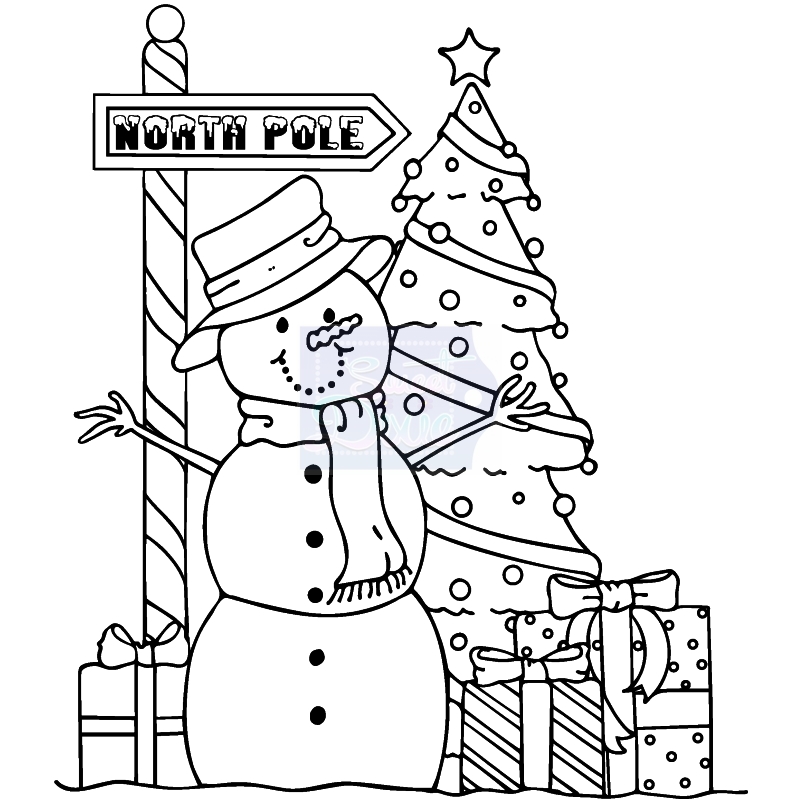 SDCSA6203 Stempel silikonowy Sweet Dixie - Destination North Pole