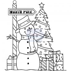 SDCSA6203 Stempel silikonowy Sweet Dixie - Destination North Pole