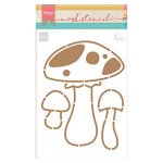 PS8015 Maska - Marianne Design - grzybki