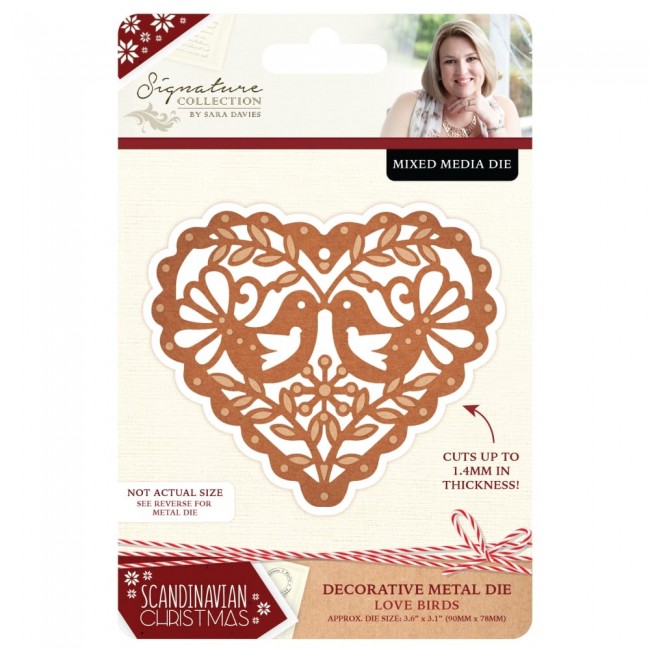 S-SX-MD-LOVE Wykrojniki Scandinavian Christmas- Love Birds