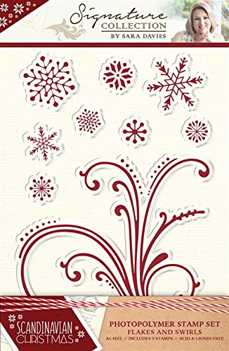 S-SX-ST-FLA Stemple -Scandinavian Christmas-Flakes and Swirls
