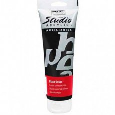 524111 Pebeo Studio Acrylics Gesso -Black