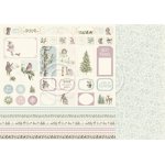 PD22012 Papier dwustronny 30,5x30,5cm -Winter Wonderland-Cut outs