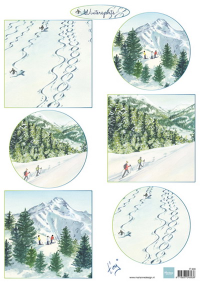 IT600 Arkusz A4 -Marianne Design - Winter Landscape 2