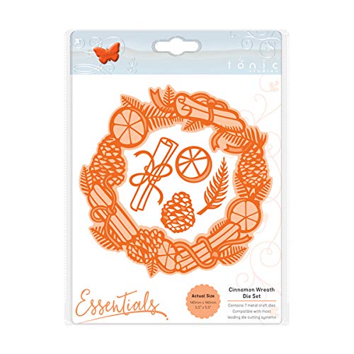 2166E Wykrojnik Cinnamon Wreath Die Set - Tonic Studios