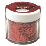 Ala80851 Brokat gruby Czerwony Holograficzny 30ml