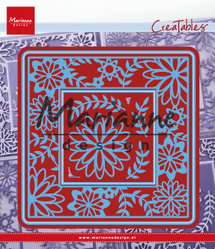 LR0577 Wykrojniki Creatable- kwadratowa ramka z listkami