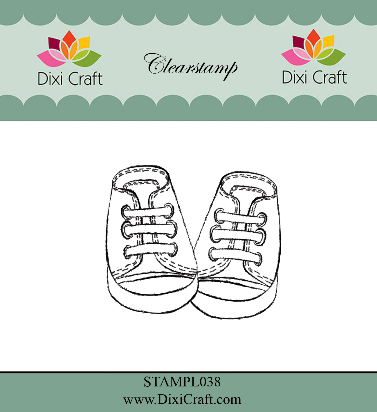 STAMPL038 Stempel Dixi Craft - buciki dziecięce