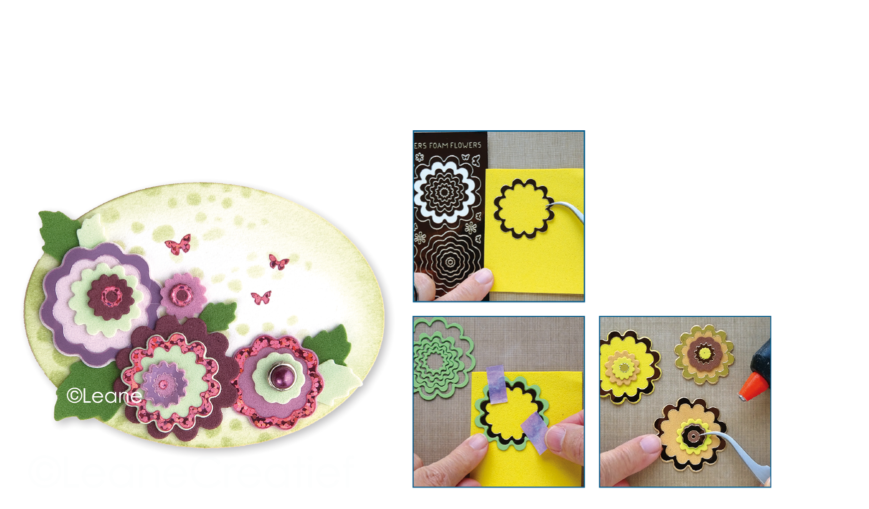 45.5756 Wykrojnik Leane Creatief - kwiatki