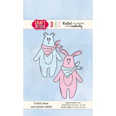 CW066 Teddy bear and plush rabbit