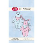 CW066 Teddy bear and plush rabbit