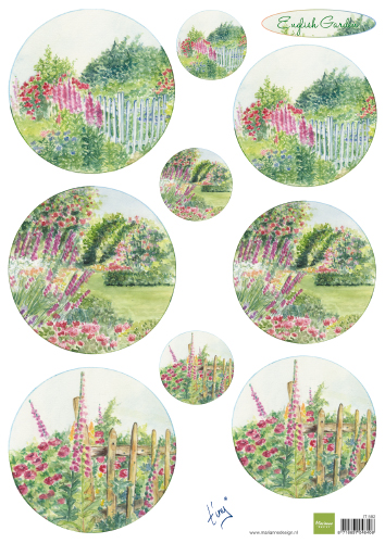 IT592 Arkusz A4 -Marianne Design - English Garden - Roses