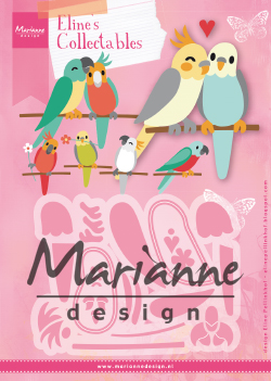 COL1465 Wykrojniki Colletables - Eline's Birds-papugi
