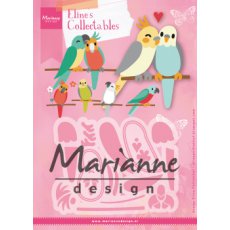 COL1465 Wykrojniki Colletables - Eline's Birds-papugi