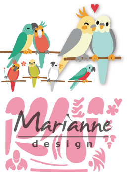 COL1465 Wykrojniki Colletables - Eline's Birds-papugi