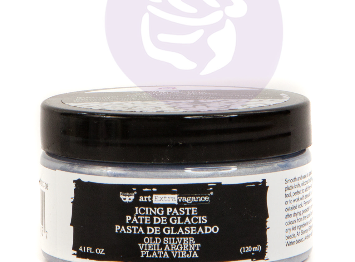 PM966157 Pasta - Finnabair Art Extravagance Icing Paste - Prima-old silver