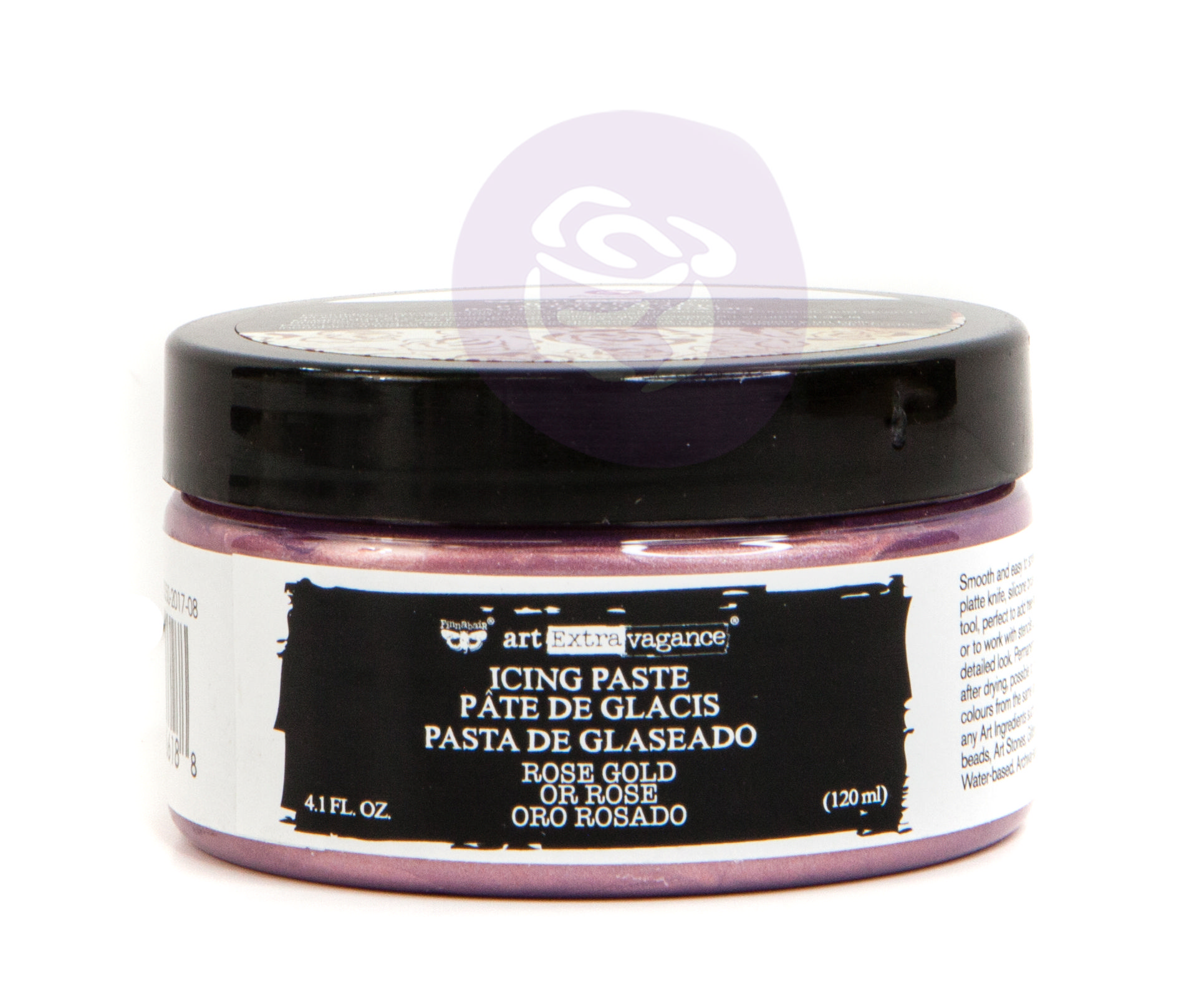 PM966188 Pasta - Finnabair Art Extravagance Icing Paste - Prima-rose gold