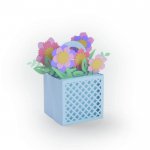 663578 Sizzix Thinlits Die Set 12PK - Card in a Box, Flower Basket