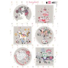 EWK1268 A4 one side paper - Marianne Design - Tres Jolie 1