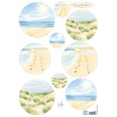 IT585 A4 one side paper - Marianne Design -  Tiny's Sand & Sea 1