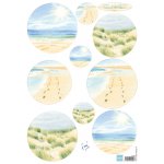 IT585 A4 one side paper - Marianne Design - Tiny's Sand & Sea 1