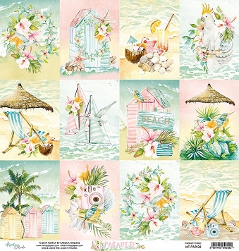 MT-PAR-06 Paradise 06- MINTAY - double sided paper 30,5x30,5cm