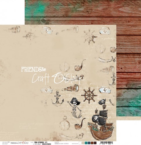 CC-PD-SS-F1-05 SEA STORIES - 05 - dwustronny papier 30,5x30,5cm