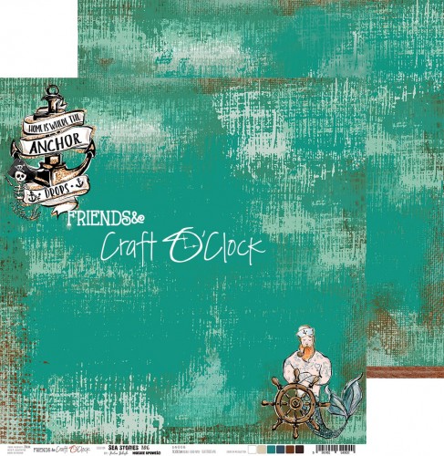 CC-PD-SS-F1-06 SEA STORIES - 06 - dwustronny papier 30,5x30,5cm