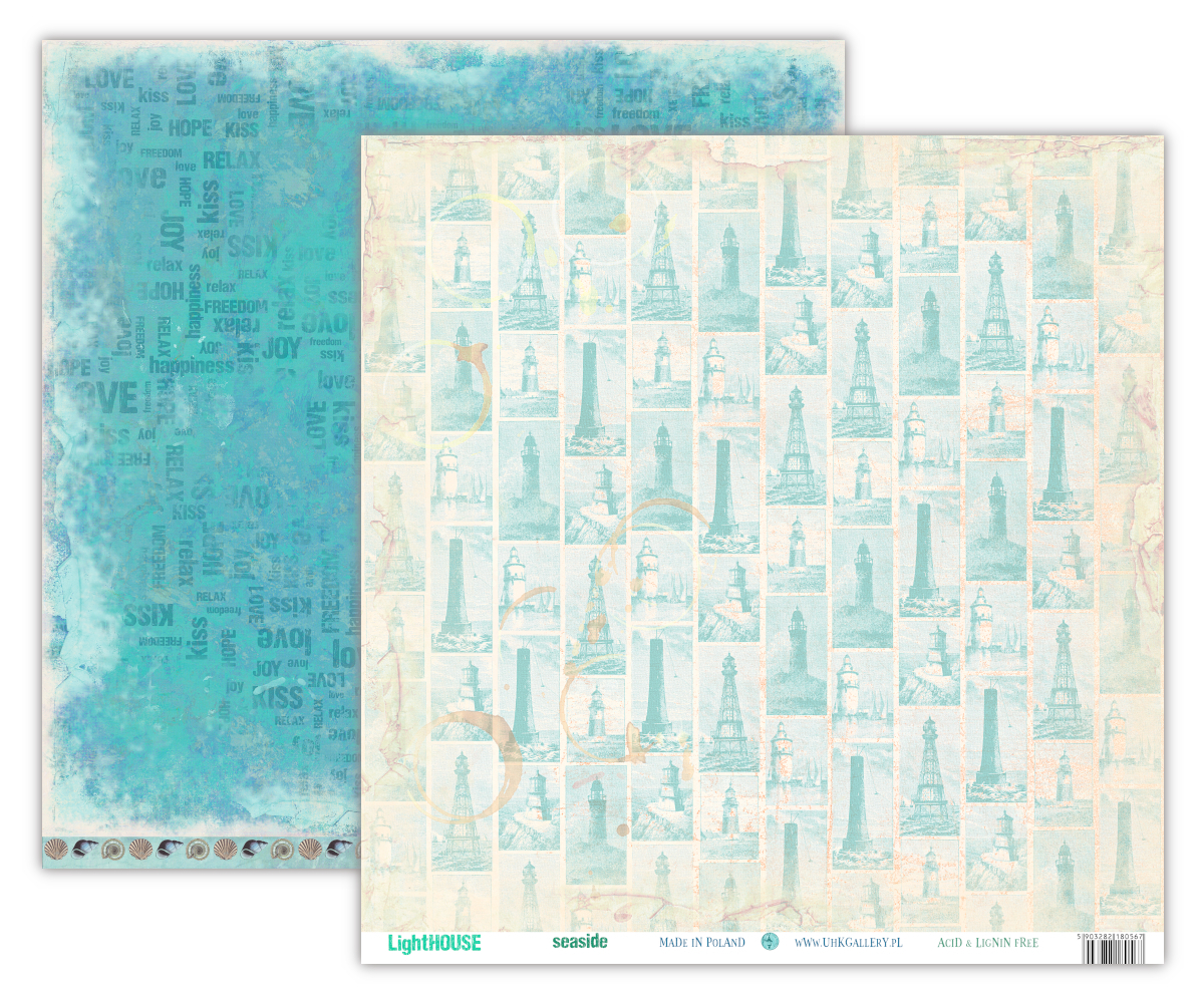 LightHOUSE -Seaside -PAPIER DWUSTRONNY 30,5X30,5 UHK GALLERY