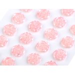 740955-2 Różyczki samoprzylepne śr 11 mm - RÓŻOWE