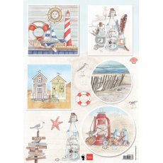 EWK1258 A4 one side paper -Marianne Design - Seabreeze 1