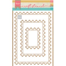 PS8034 craft stencil- Marianne Design - Postcard