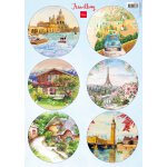 VK9576 A4 one side paper -Marianne Design -Traveling