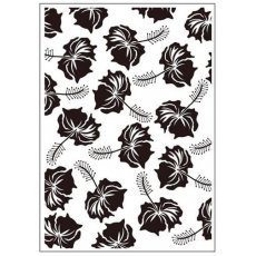 CTFD3061 Crafts Too Embossing Folder - Tropical Flowers 
