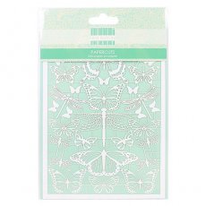FEPPC001 Wycinanki z białego papieru -Butterflies- Motyle