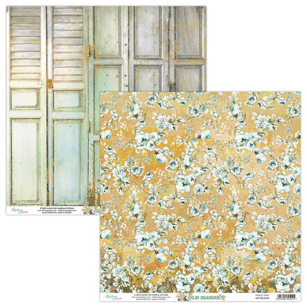 MT-OLD-04 OLD MANOR 04- MINTAY - double sided paper 30,5x30,5cm