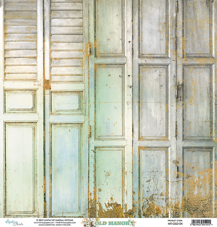 MT-OLD-04 OLD MANOR 04- MINTAY - double sided paper 30,5x30,5cm