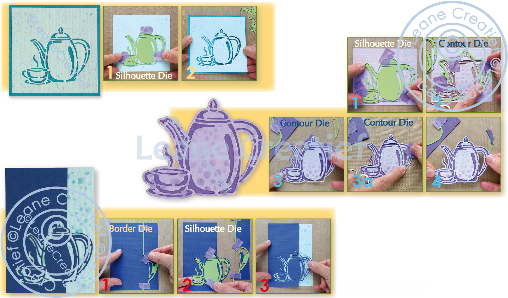45.5916 Wykrojnik Leane Creatief -coffe time-dzbanek do kawy