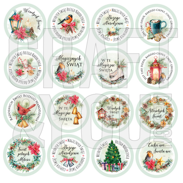 CP-CV12 sheet to be cut out Christmas Vibes